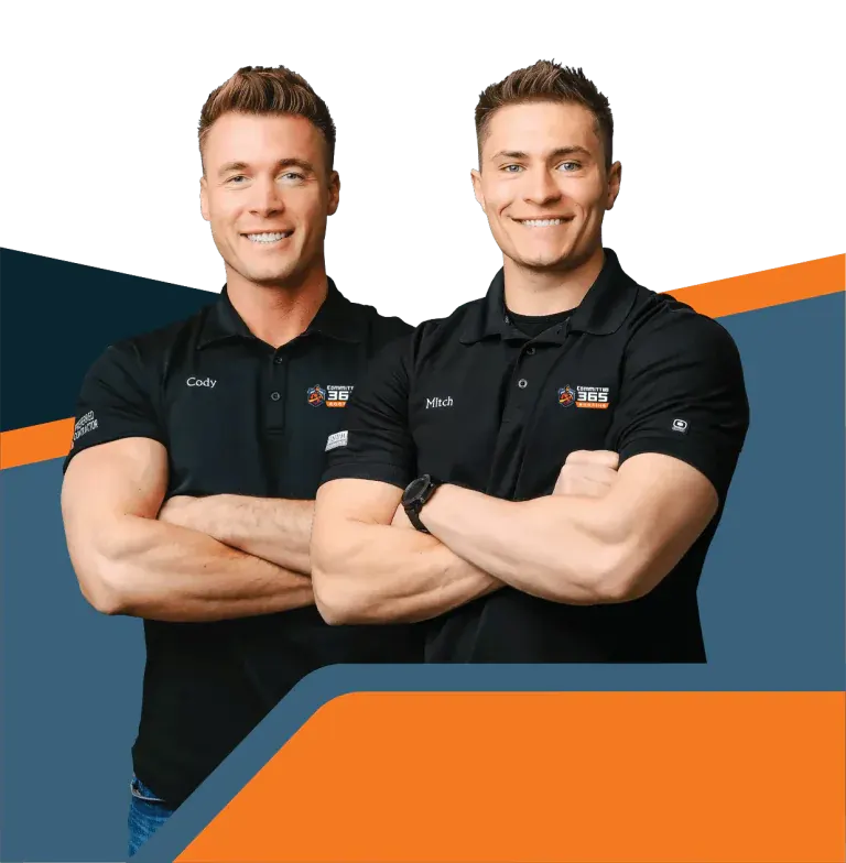 Cody and Mitch, owners of Committed 365 Roofing