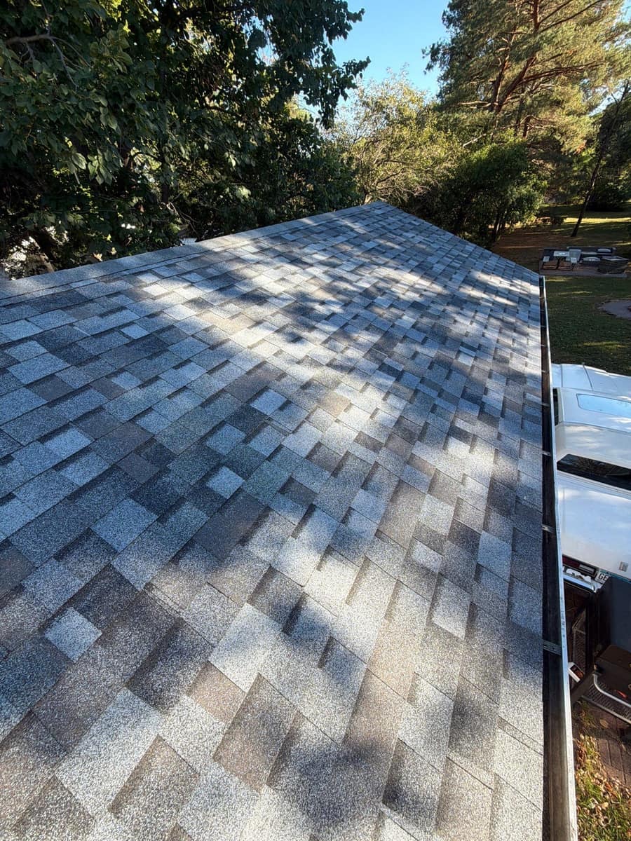 New blended gray shingle roof in Waite Park, MN